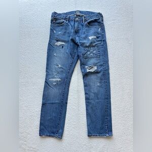 Polo‎ Ralph Lauren Sullivan Slim Patchwork men’s Designer Jeans 33x30